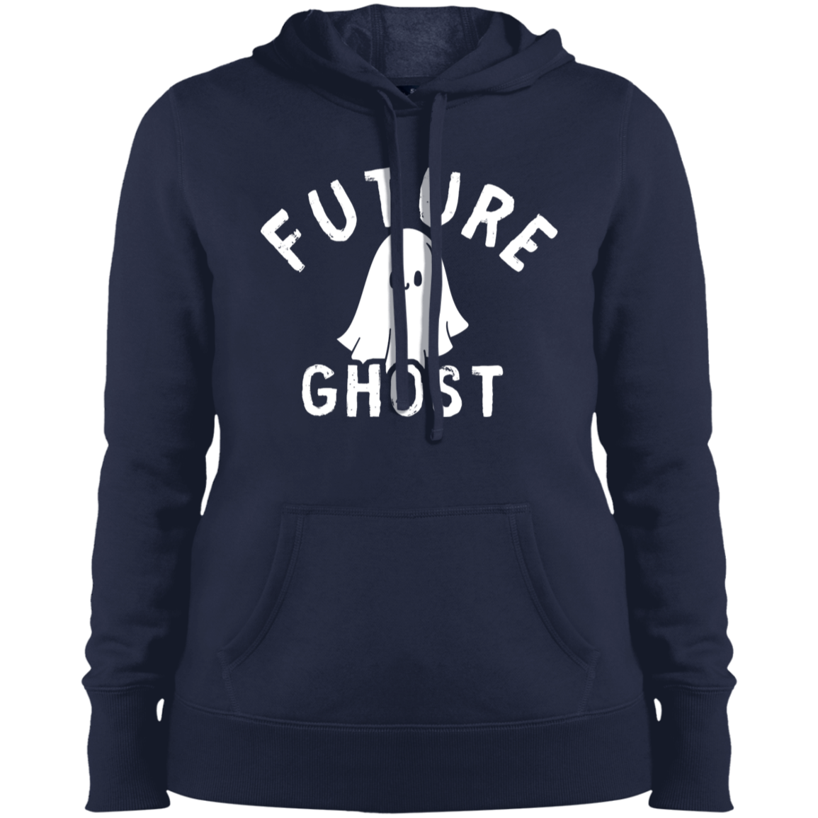 Ladies' Pullover Hooded Sweatshirt, Future Ghost