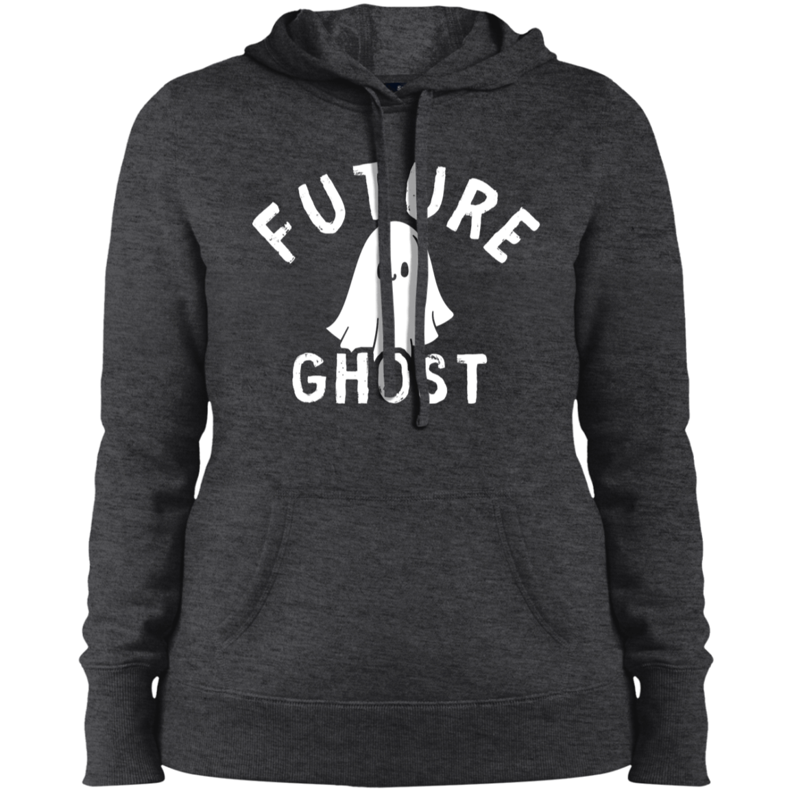 Ladies' Pullover Hooded Sweatshirt, Future Ghost