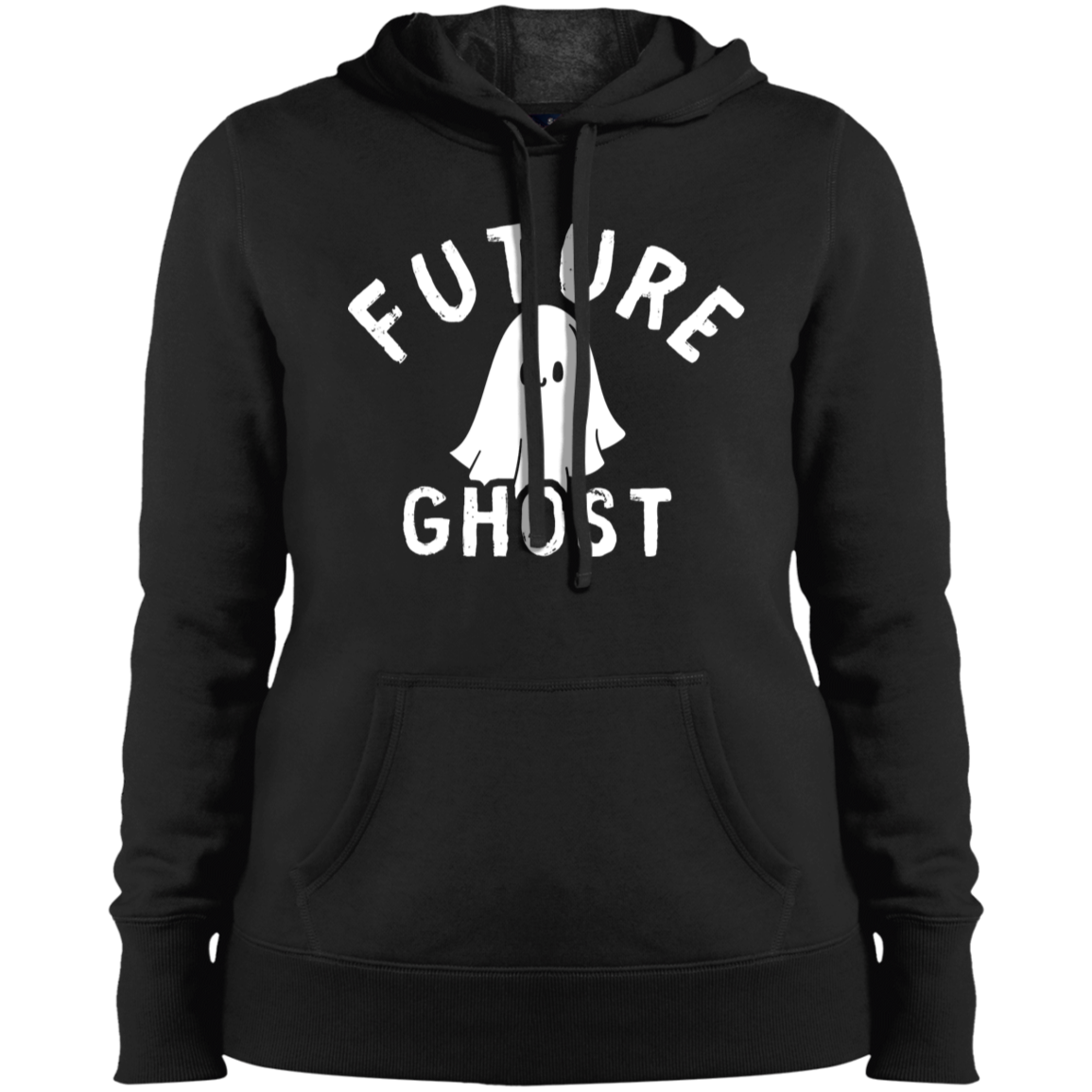 Ladies' Pullover Hooded Sweatshirt, Future Ghost